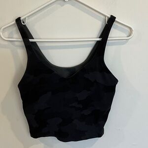 Lululemon Athletica Black Camouflage Tank